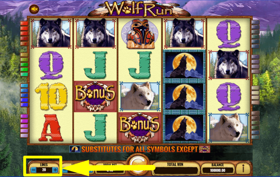 Wolf Run MODIFICA LE LINEE DI PAGAMENTO.