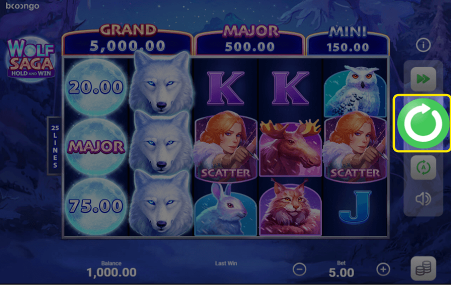 Wolf Saga Spin the reels and win!