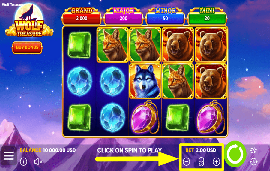 Wolf Treasure HAGA SU APUESTA.