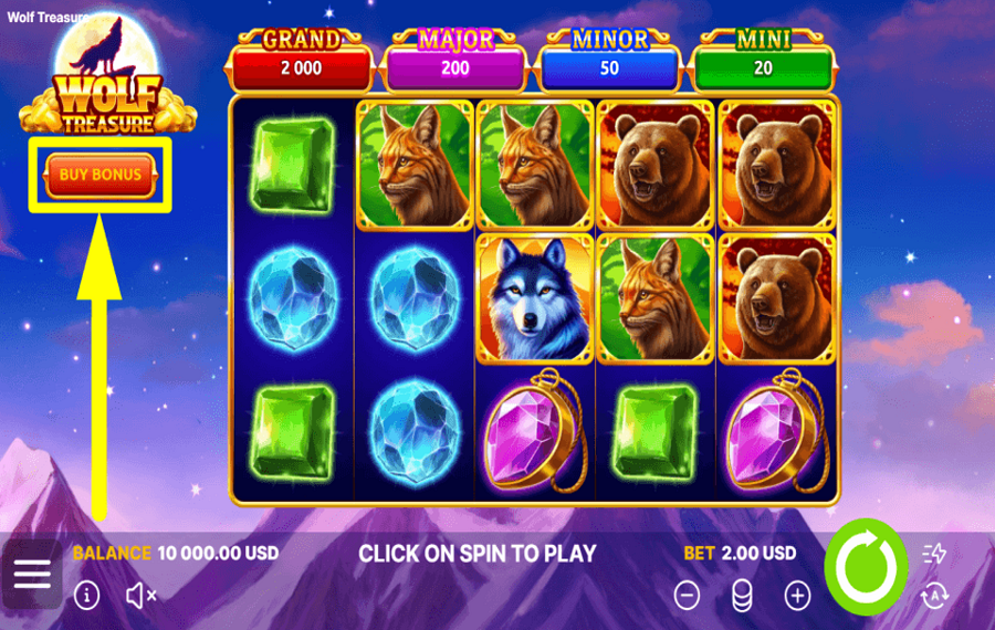 Wolf Treasure PAGAR POR BONOS.