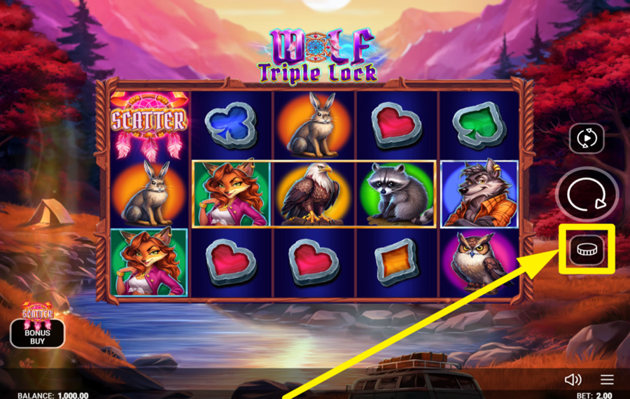 Wolf Triple Lock НАЗНАЧИТЬ ЗНАЧЕНИЕ СТАВКИ.