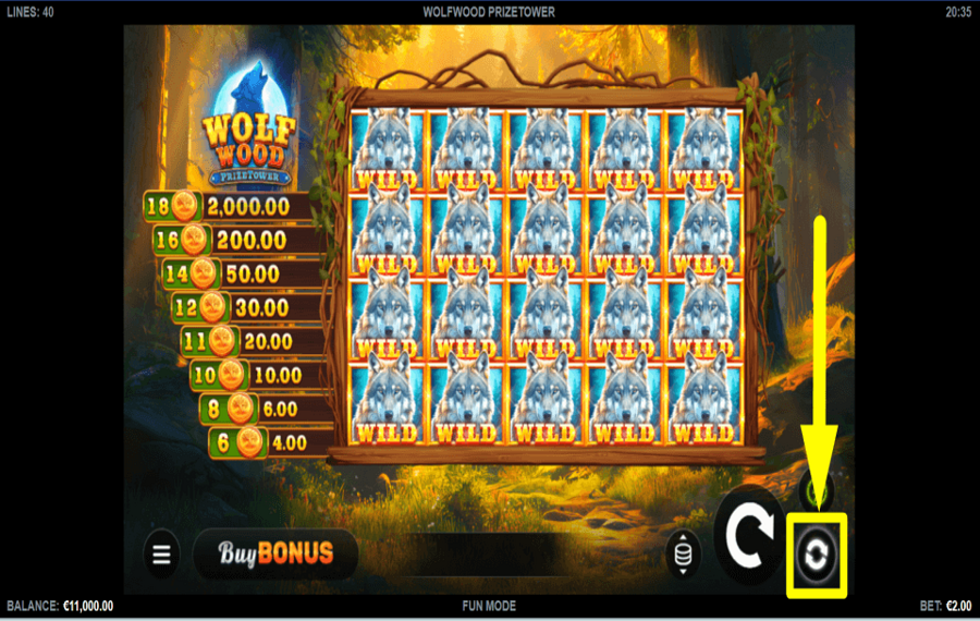 WolfWood PrizeTower USE AUTOPLAY.