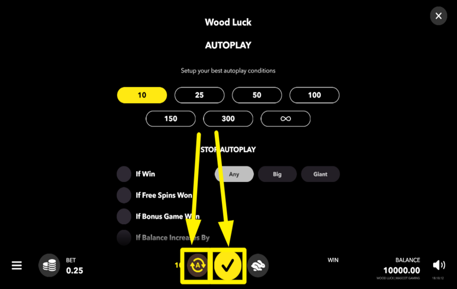 Wood Luck ИСПОЛЬЗУЙТЕ АВТОВОСПРОИЗВЕДЕНИЕ.