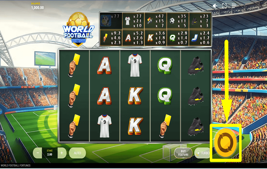World Football Fortunes COMIENCE A JUGAR.