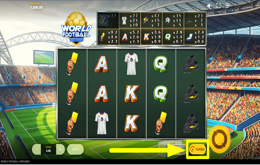 World Football Fortunes CONTROLA EL RITMO.