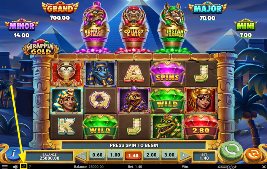 Wrappin Gold УВЕЛИЧЬТЕ СКОРОСТЬ.