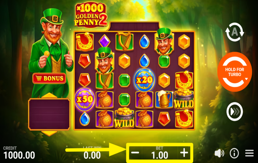 X1000 Golden Penny 2 PLACE YOUR STAKE.