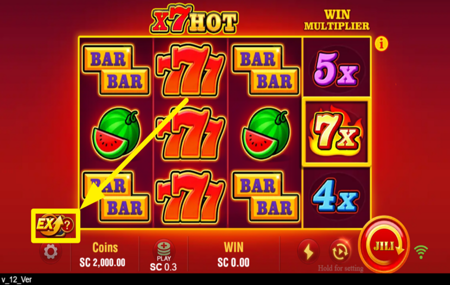 X7 Hot ACTIVEZ LE MODE DE JEU SUPPLÉMENTAIRE.