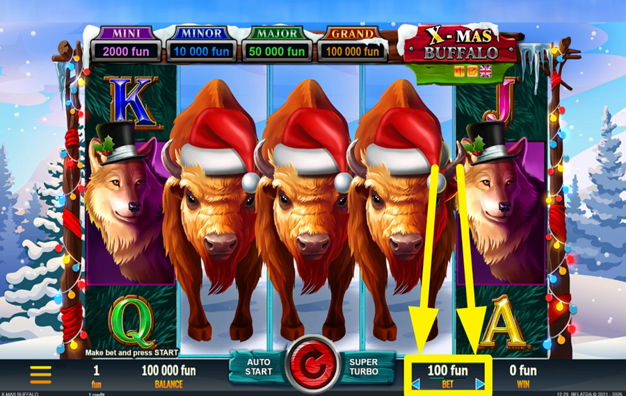 X Mas Buffalo DETERMINE YOUR BET.