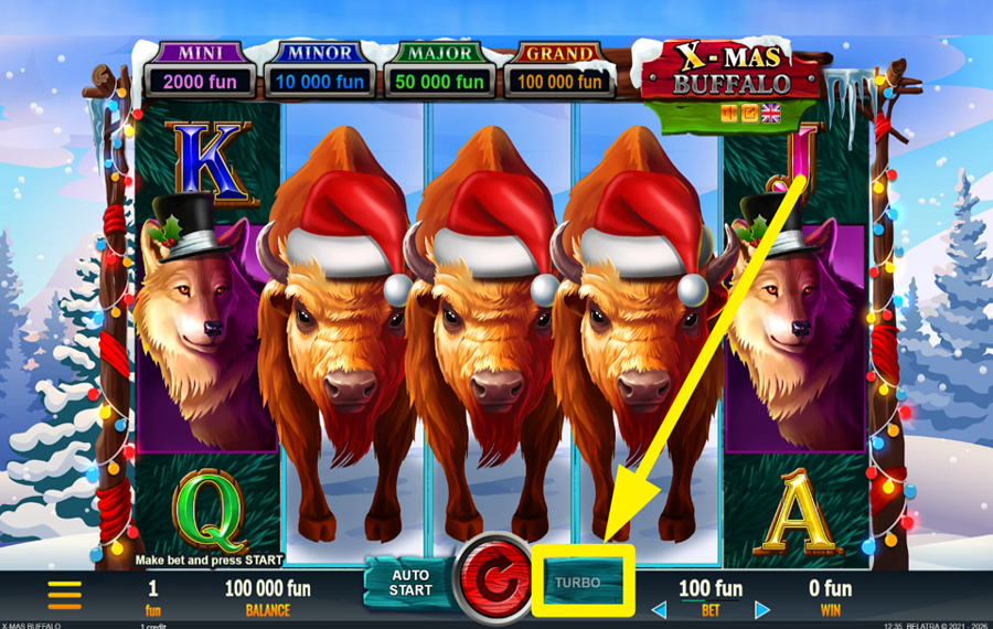 X Mas Buffalo CHANGE THE SPEED.