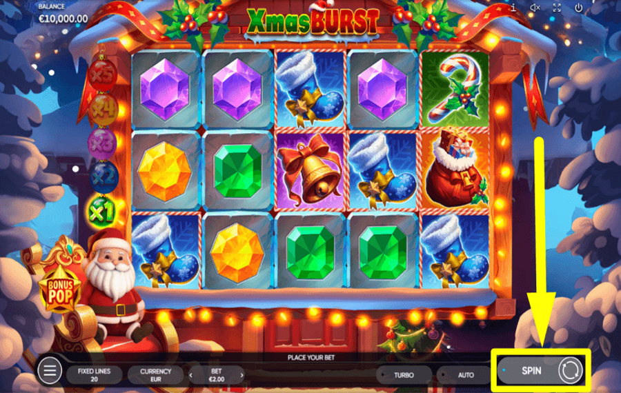 Xmas Burst AIM FOR REWARDS.