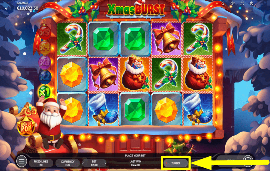 Xmas Burst ACCELERATE THE SPINS.