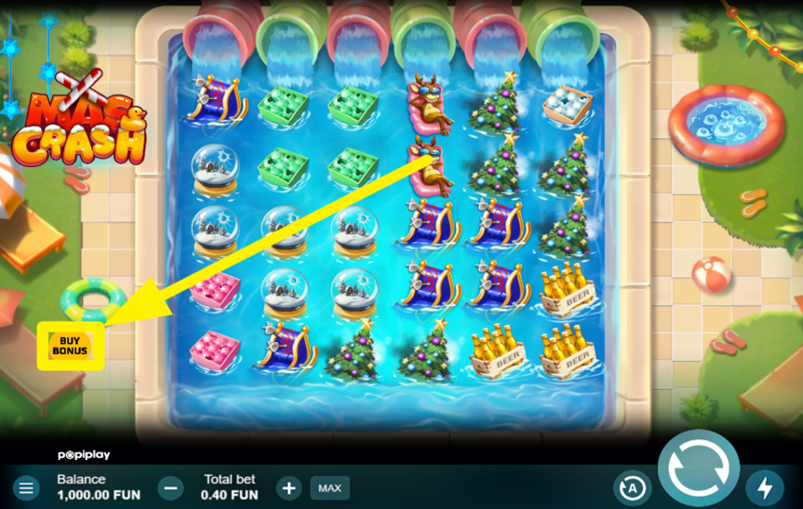 Xmas Crash FUNZIONE BONUS PER L'ACQUISTO.