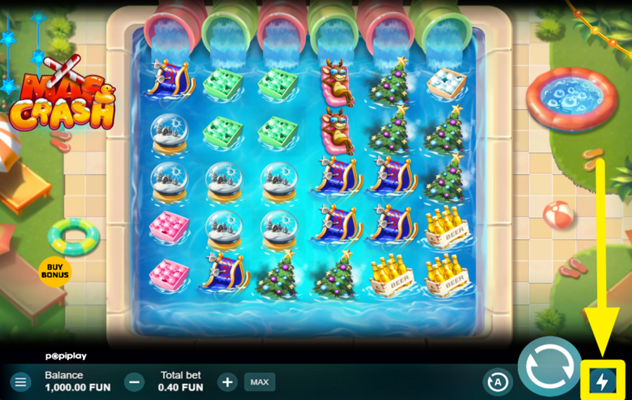 Xmas Crash ACCELERARE GLI SPIN.