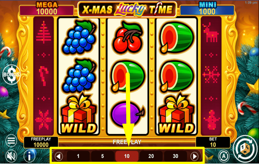 Xmas Lucky Time Hold And Win ВЫБЕРИТЕ СВОЮ СТАВКУ.