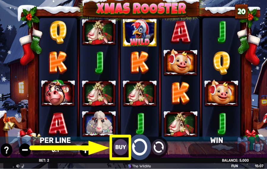 Xmas Rooster COLLECTEZ DES TOURS SUPPLÉMENTAIRES.