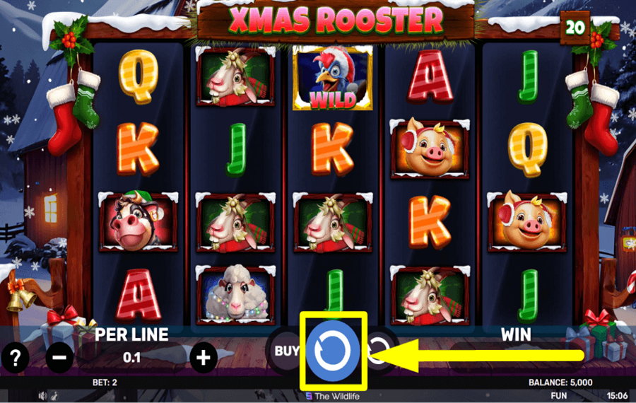 Xmas Rooster COMMENCEZ LE JEU.