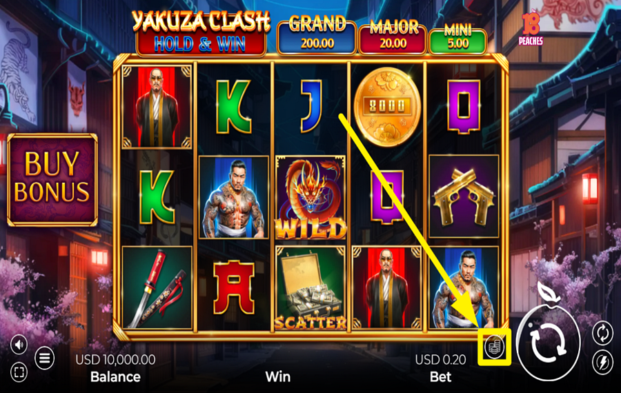 Yakuza Clash Hold and Win DECIDE ON YOUR STAKE.