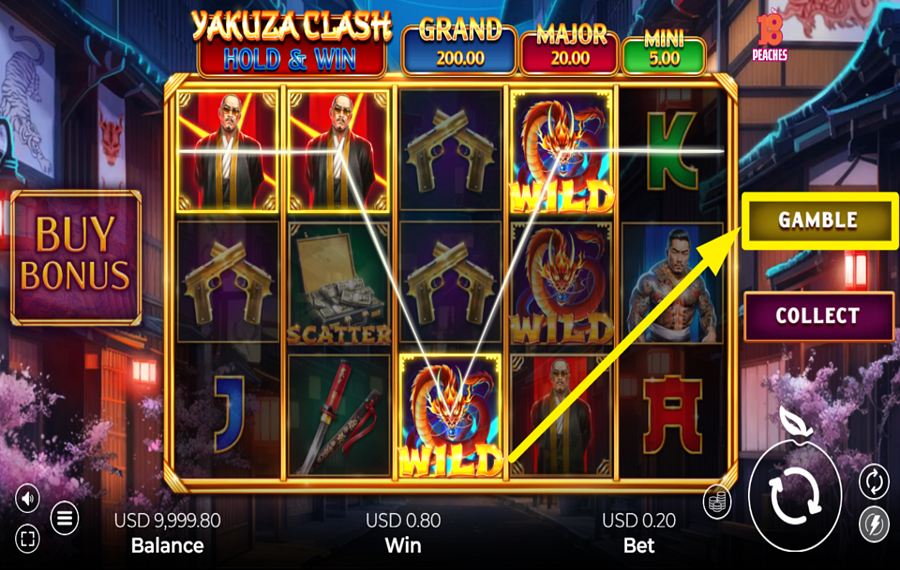 Yakuza Clash Hold and Win TEST YOUR FORTUNE!