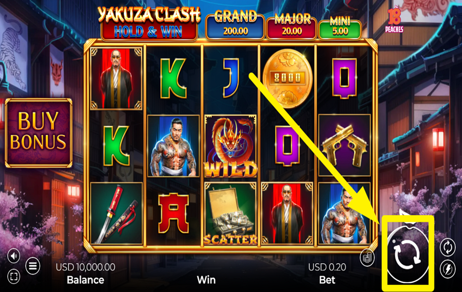 Yakuza Clash Hold and Win IGNITE THE EXCITEMENT.