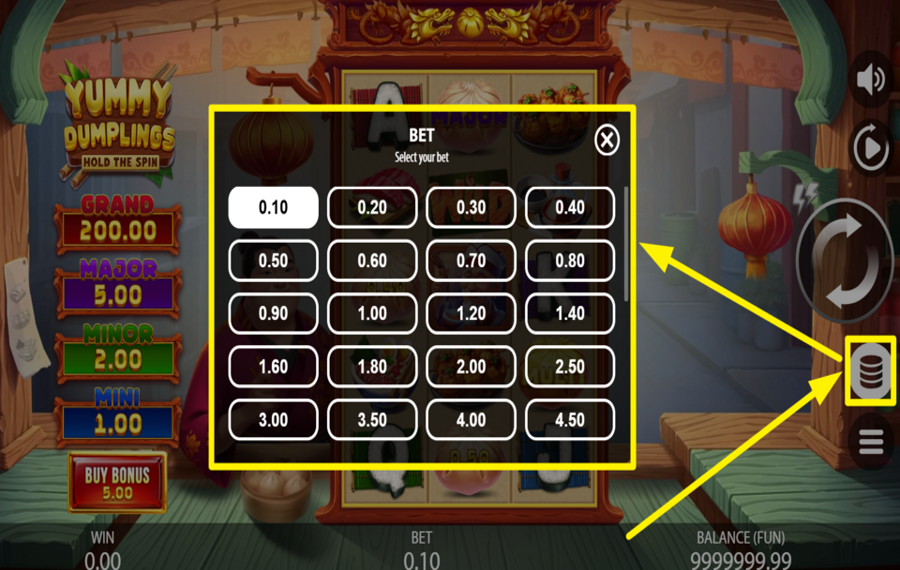 Yummy Dumplings Hold the Spin DÉCIDEZ DE VOTRE MISE.