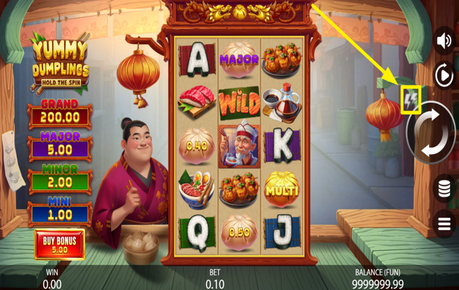 Yummy Dumplings Hold the Spin MAXIMISEZ LA VITESSE.