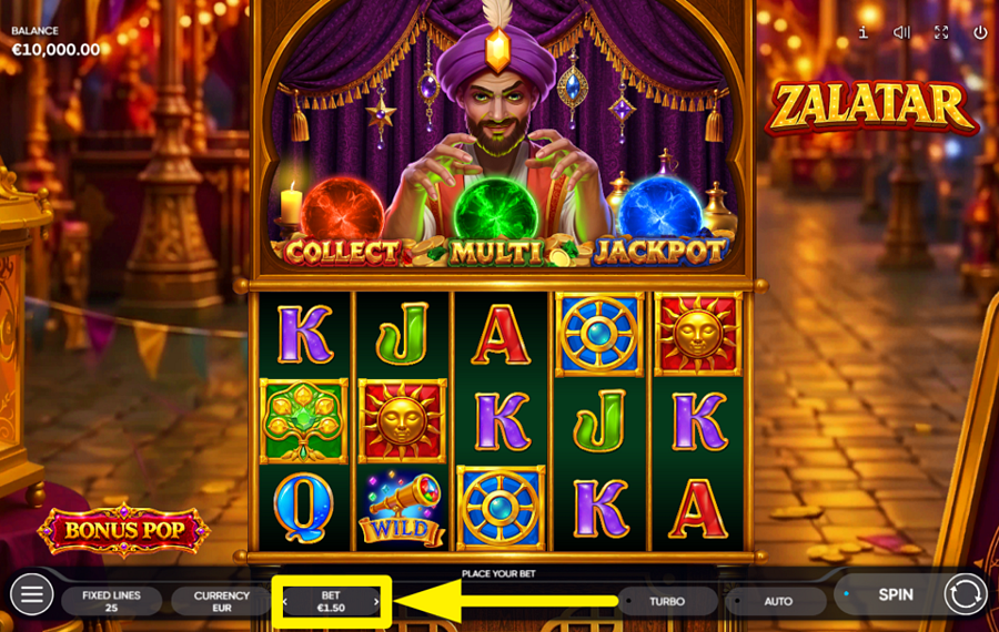 Zalatar SPECIFY YOUR WAGER.