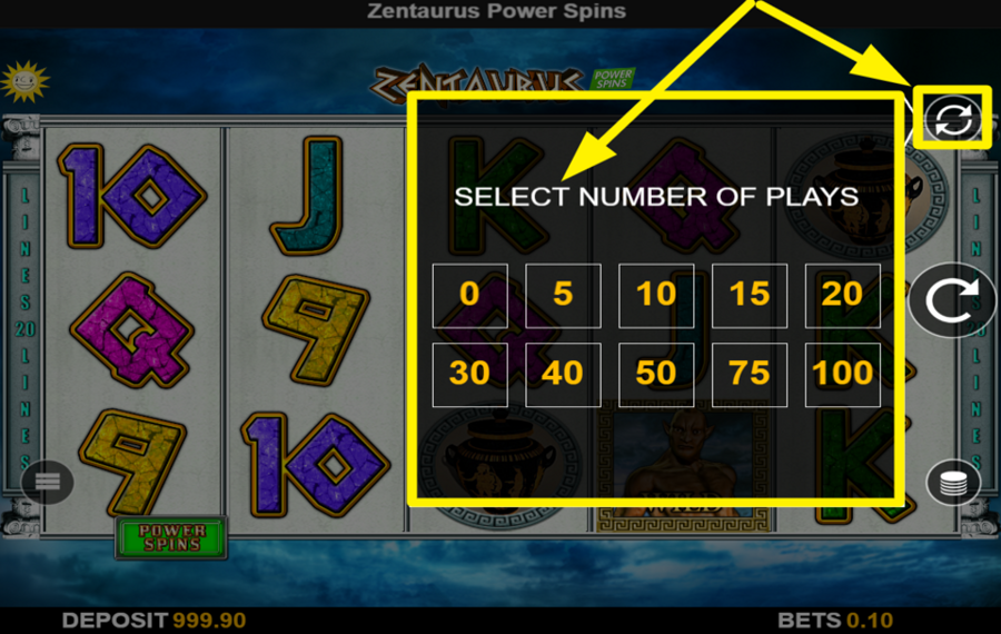 Zentaurus Power Spins USE THE AUTOPLAY FEATURE.