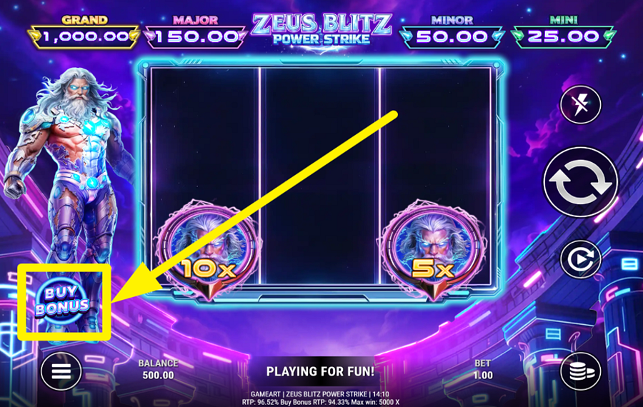 Zeus Blitz Power Strike DESBLOQUEA LA FUNCIÓN ADICIONAL.