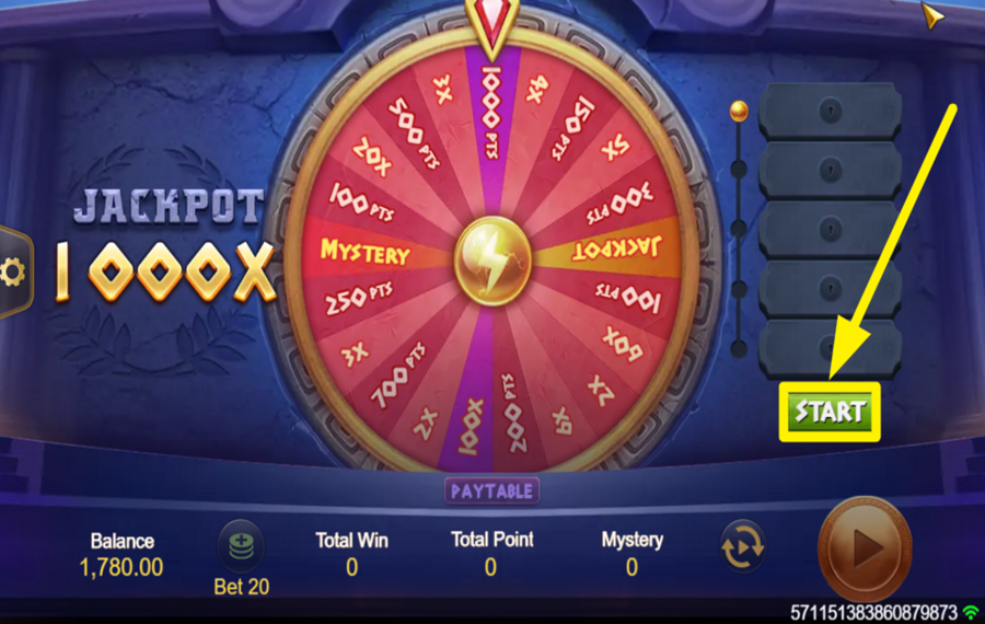 Zeus Dice PLAY THE BONUS GAME.