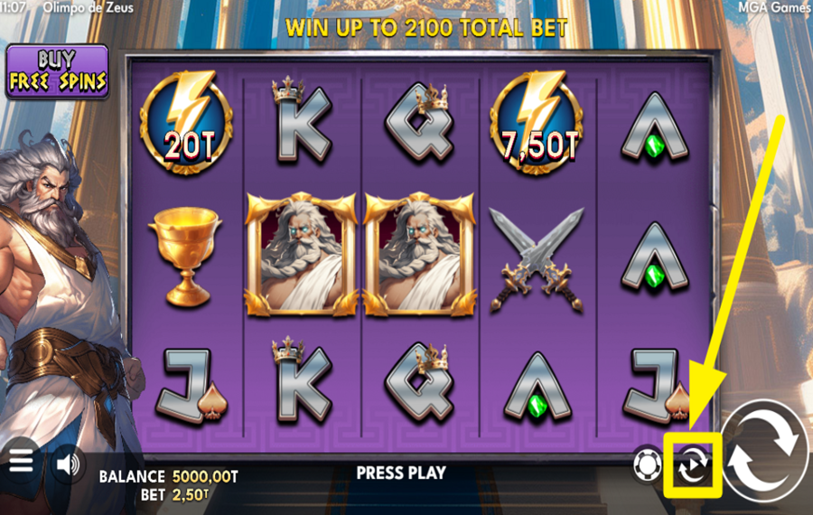 Zeus Olympus HABILITAR REPRODUCCIÓN AUTOMÁTICA.