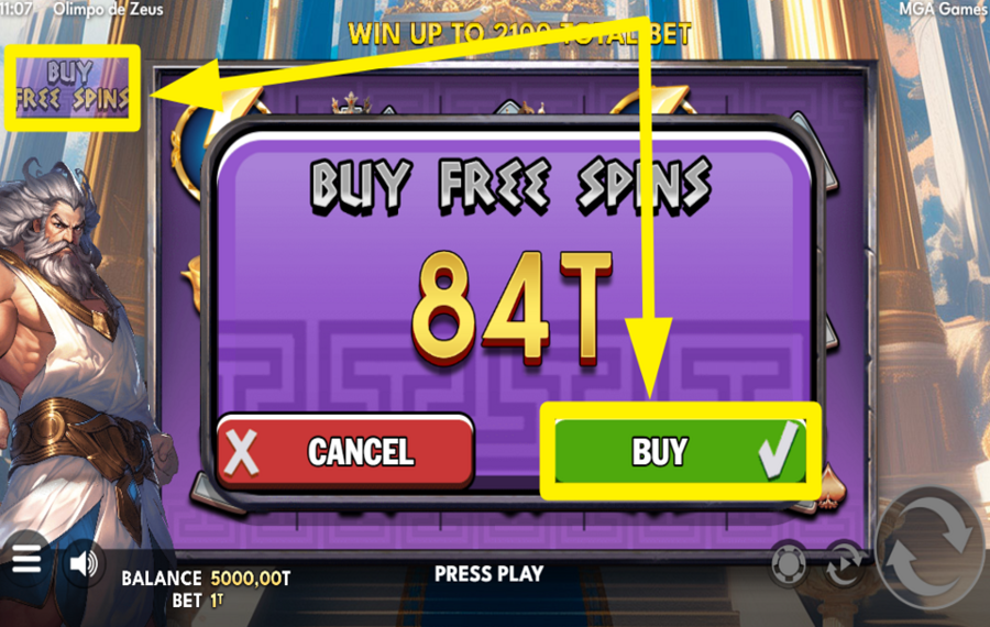 Zeus Olympus COMPRAR GIROS GRATIS.