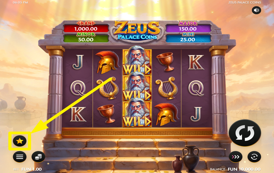 Zeus Palace Coins STREBE NACH MEHR!