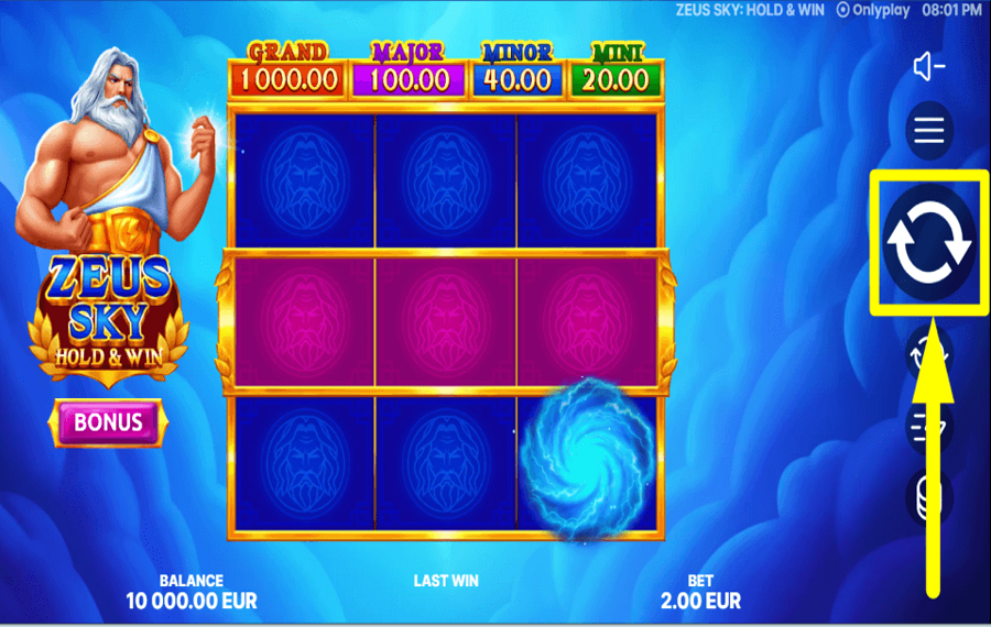 Zeus Sky Hold and Win НАЧНИТЕ ИГРАТЬ В АЗАРТНЫЕ ИГРЫ.