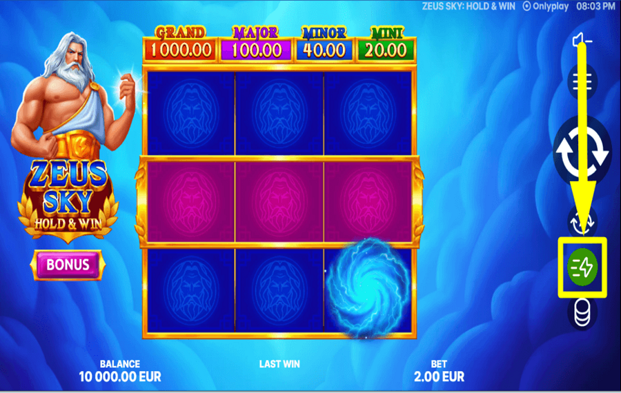 Zeus Sky Hold and Win УСКОРЬТЕ ТЕМП.