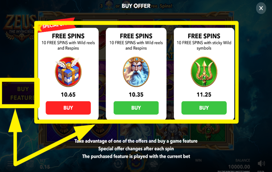Zeus the Invincible FREE SPINS, MORE WINS?