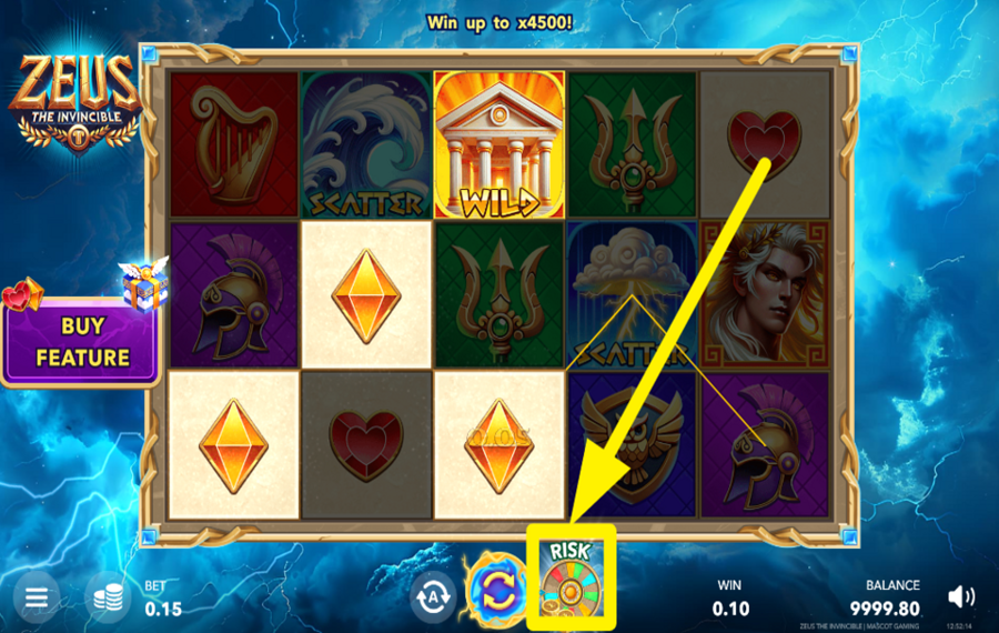 Zeus the Invincible TAKE A CHANCE!