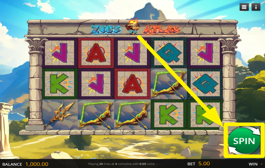 Zeus vs Atlas DREHEN SIE DIE ROLLEN.