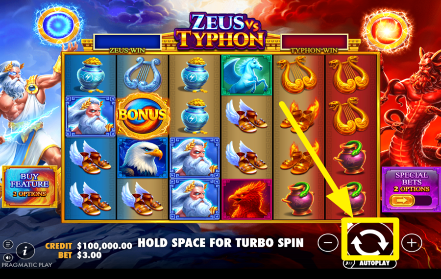 Zeus vs Typhon SPIN FOR SUCCESS!