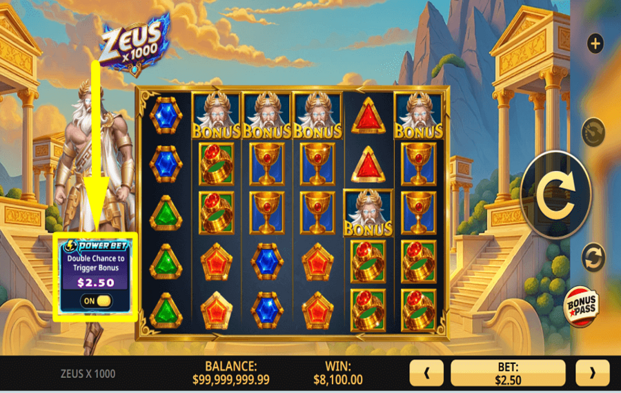 Zeus x 1000 TENTEZ VOTRE CHANCE.