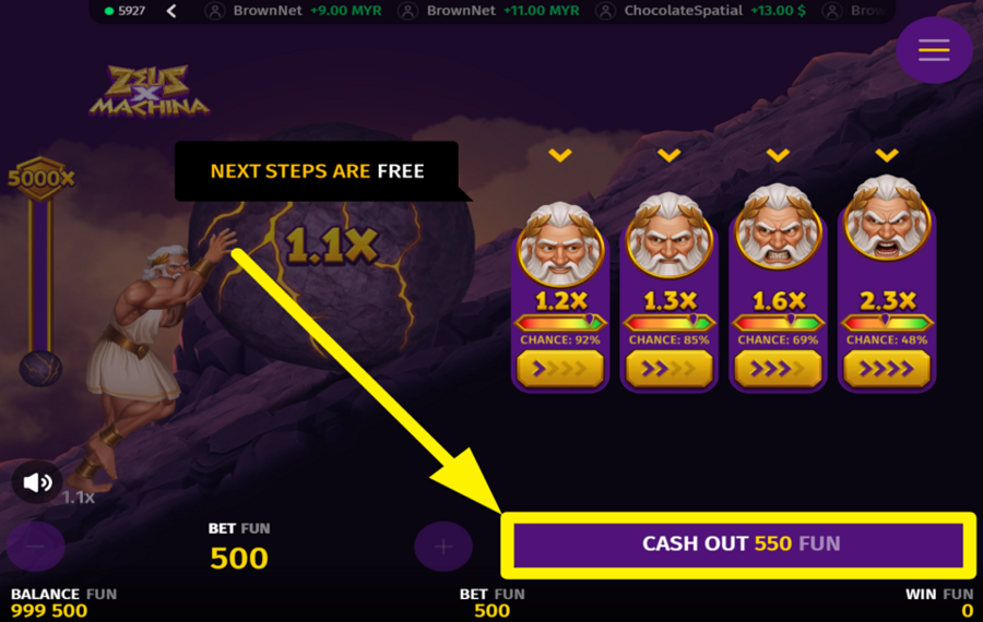 Zeus X Machina COLLECT YOUR REWARDS.