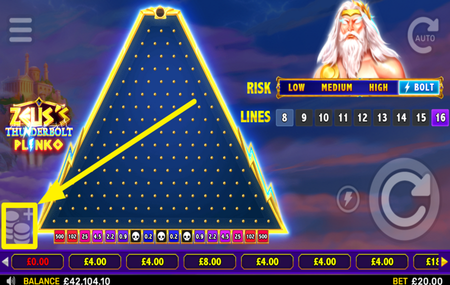 Zeuss Thunderbolt Plinko ВЫБЕРИТЕ СВОЮ СТАВКУ.