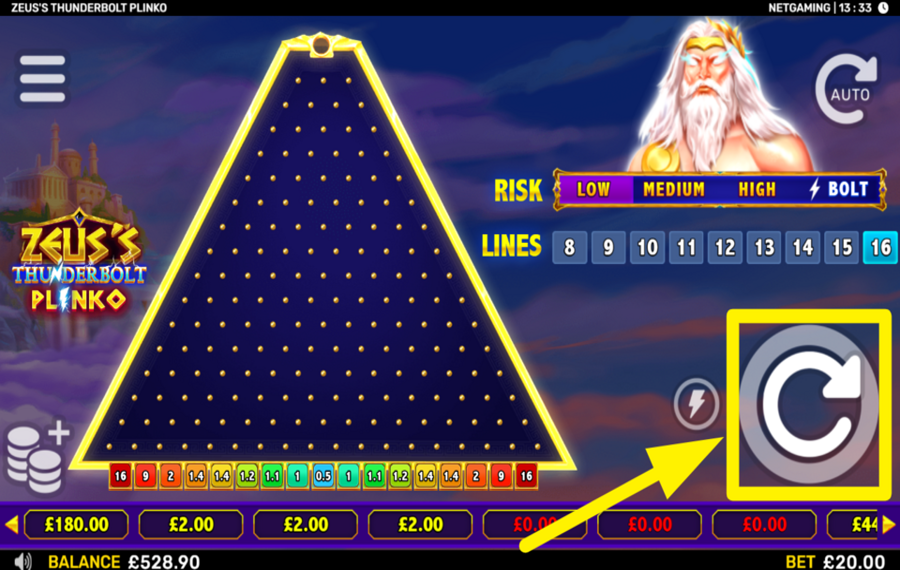 Zeuss Thunderbolt Plinko БРОСАЙТЕ ШАРЫ.