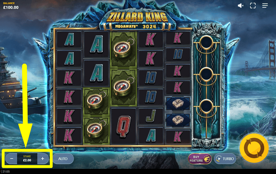 Zillard King MegaWays PLACE YOUR BET.