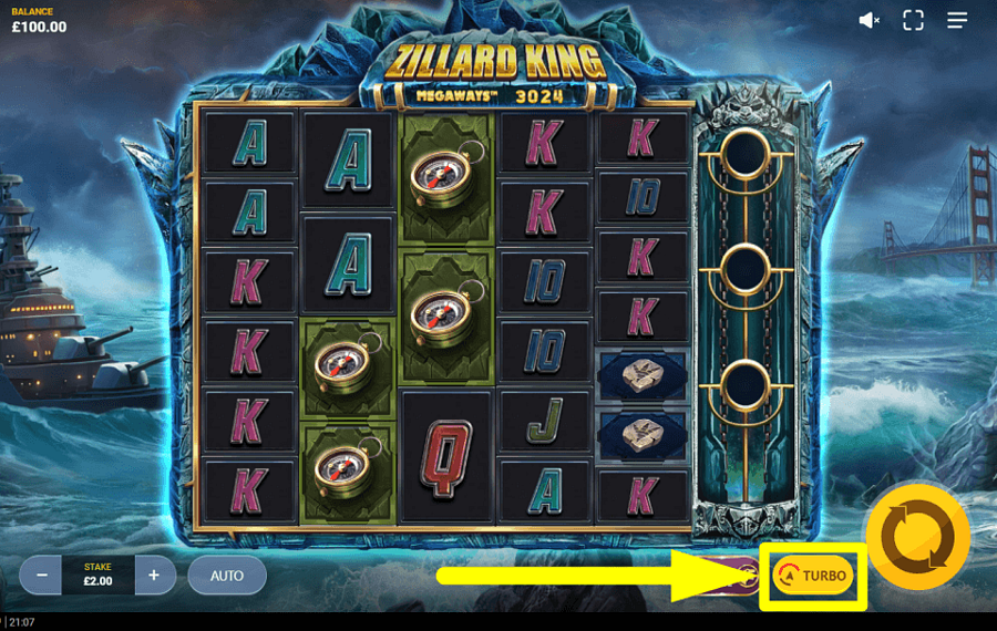 Zillard King MegaWays PICK UP THE PACE.