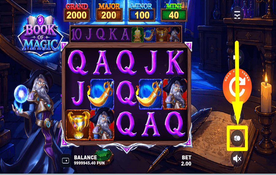 Zillion Book of Magic ИЗМЕНИТЕ СТАВКУ.