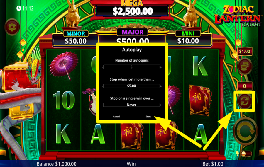 Zodiac Lantern Rabbit AUTOMATISCHES SPIELEN AUSLÖSEN.