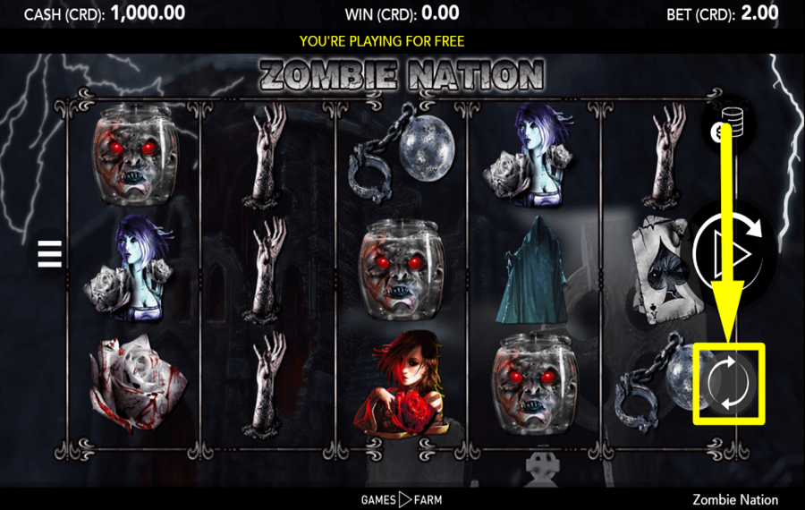 Zombie Nation START AUTOPLAY.