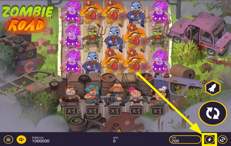 Zombie Road ACCELERATE THE SPINS.