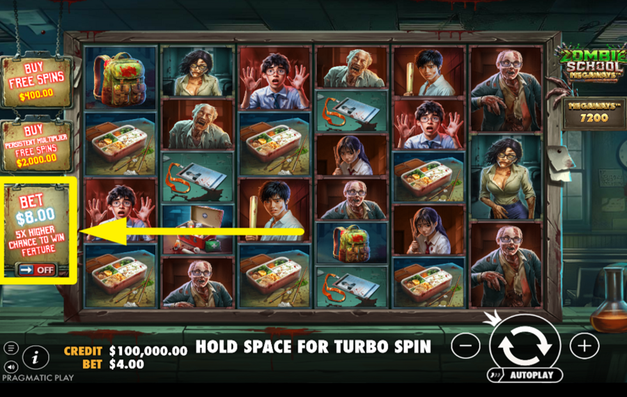 Zombie School Megaways APPLIQUEZ LA MISE ANTE.